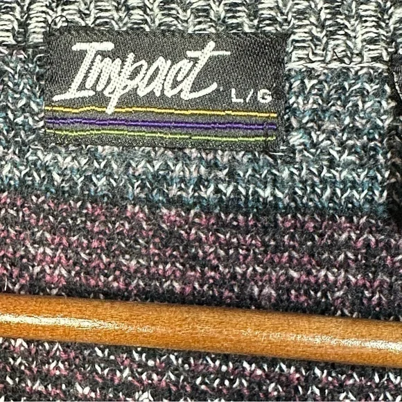 Vintage Mens Grandpacore Cardigan Sweater Size Large Geometric Abstract Aztec - Picture 9 of 13